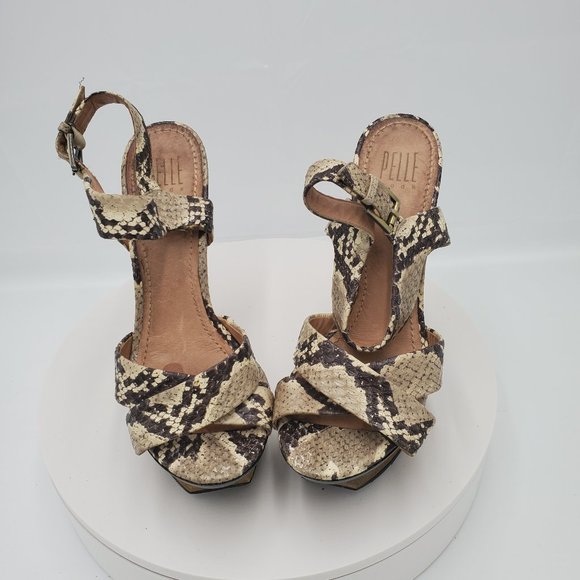 Pelle Shoes - Animal Print Platform Heels